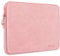 Alfheim 15.6 inch laptop sleeve.Waterproof Shock Resistant Fashion Lightweight PU Leather Bag Case for Notebook Tablet iPad（Pink）