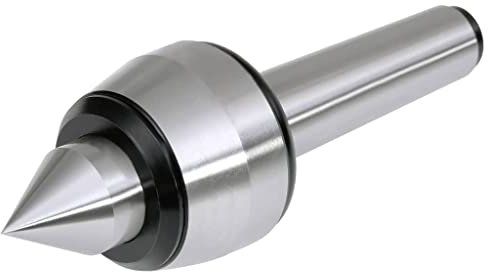 vidaXL Zentrierspitze MT3 Mitlaufende Körnerspitze Rollkörner Körner Spitzen Morsekegel für Drehbank Drehmaschine 60-Grad-Punkt 0,01mm