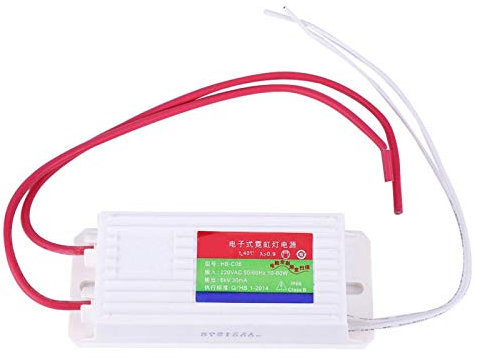 Telituny Raddrizzatore di potenza 30mA, Trasformatore Per Luce Al Neon 6KV AC 30mA 2-6m, Adatto Per Alimentazione Esterna E Grandi Cartelloni Pubblicitari Lampeggianti