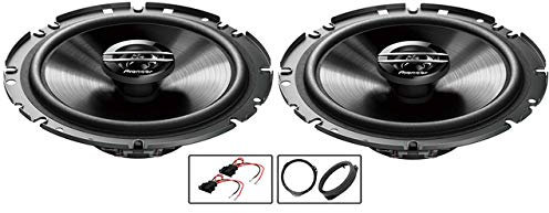 Fiat Grande Punto Aggiornamento Altoparlanti Per Auto Pioneer Porta Anteriore 6,5 17 Cm + Cialda Adattatore 300W