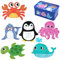 BBLIKE Kinderpuzzle 6 Bilds Puzzles Puzzle Kinder Puzzle ab 3 Geeignet für Jungen und Mädchen kinderpuzzle ab 3 4 5 Jahren (Meerestier)
