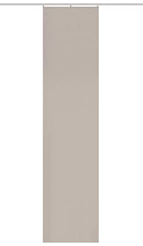 84860 HOMEbasics | Oxford Schiebegardine, blickdichte Leinenstruktur, 245x60 cm, Uni/einfarbig > Farbe (Natur)