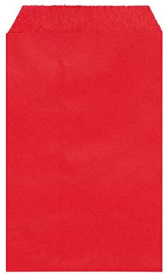 Quotidian Rosso Fragola Piatto Medio Carta da Forno Borse 4 x 6 (10 x 15,2cm) Confezione da 100 - Invito a Nozze con Sapone