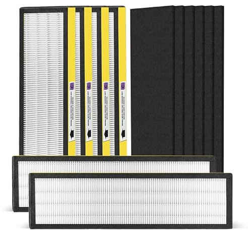 Nisreen 6 Set FLT5000 Pure HEPA Luftreiniger Filter Ersatzfilter Größe C kompatibel mit Germ-Guardian True Hepa Filter C AC5000E AC5250PT AC5300B AC5350B AC5350BCA CDAP5500