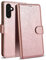 Case Collection for Samsung Galaxy A34 5G Phone Case - Premium Leather Folio Flip Cover | RFID-Technology | Kickstand | Money and Card Holder Wallet | Compatible with Samsung A34 5G Case Rose Gold