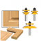 Mahnoor 3 Stuecke 1/2 Schaft Schiene & Klinge Cutter Panel Cabinet Router Bits Set fraeser tuermesser Cutter
