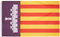 MUWO Flagge 16 deutsche Bundesländer + Mallorca 90 x 150 cm, doppelseitige Gartenflagge, wetterbeständige Fanflagge, Polyester Länderflagge Deutschland, mit Metallösen. (Palma de Mallorca)