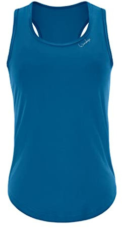 Winshape Damen Functional Light and Soft Tanktop Aet128ls, Ultra Style Trägershirt Cami Shirt, Teal-Green, M EU