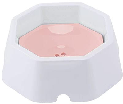 Jeanny Bol d'eau pour Chien Anti-éclaboussures avec Disque Flottant 700ml Gamelle Lente Chien Anti-débordement Distributeur De Bol d'eau pour Animaux De Compagnie Chiens Chats