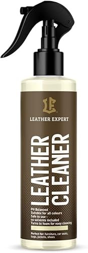 Lederreiniger 250 ml Ohne Alkohol - Leder Cleaner für jede Glattleder - für Auto, Sofa - Antistatisch Leather Cleaner Gerüche neutralisieren - Biologisch Abbaubare Formel