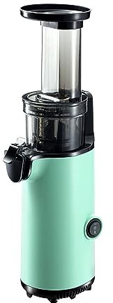 JuiceInstant Extractor de zumo - Exprimidor lento silencioso de prensado en frío, funcion licuadora para frutas y verduras, extracción de nutrientes y vitaminas, espacio pequeño (Agua)