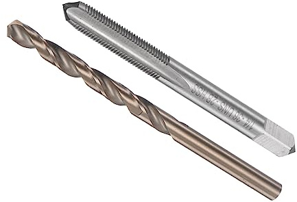 CoCud Gewindebohrer und Bohrspitze Set 1/4-36 UNS 2B Gewindebohrer Gewinde 5.5mm Bohrer Gerät 1Set
