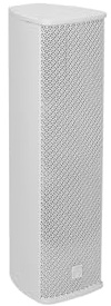 OMNITRONIC ODC-224T Outdoor-Säulenlautsprecher weiß | Wetterfeste Tonsäule im Alu-Profilgehäuse (2 x 4), mit Halterung, 65 W RMS