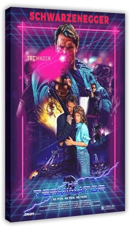 GUyfam Klassisches Filmposter Terminator 11 Blechschild, Poster, Leinwand, Poster, Schlafzimmer, Dekoration, Sport, Landschaft, Büro, Raumdekoration, Geschenk, 40 x 60 cm