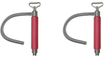 Juego de 2 bombas de sentina para kayak, bombas manuales de drenaje de agua con tubo accesorios para barco, color rojo