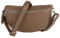 MIRROSI® Bauchtasche Damen, Made in Italy, Echtleder Umhängetasche Echtes Leder, Brusttasche, Crossbody Bag aus Echtem Leder, in 3 Größen erhältlich (Taupe Silberner Reißverschluss) (Gr.L)