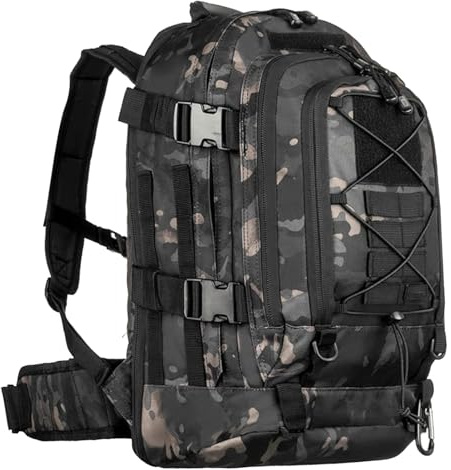 Miramrax Taktischer Rucksack, Militär, Wandern, Tagesrucksack – Molle-Rucksack für Herren, 3-Tage-Assault Pack, Bug-Out-Tasche für Camping