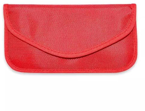 LMLXYZ Faraday Bag Faraday-Tasche in Militärqualität, für EMP-Schutz und EMF-Schutz – RFID-blockierender EMF-Schutz aus Stoff, WiFi-Störsender (Color : Red, Size : 20cmx10cm)