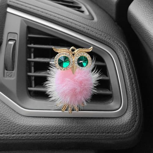 CHUYIX Auto deko Innenraum 1Pcs Eulen-Auto-Luftentlüftungs-Parfüm-Clip Auto Lufterfrischer Vent Clip für Frauen Auto Innen Dekorationen Aroma Diffuser Deco