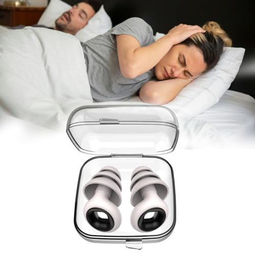 Minasa SleepFocus Ohrstöpsel für tiefen & erholsamen Schlaf für Damen und Herren – Komfortable Lärmschutz Ohrstöpsel Schnarchen blockieren, für besseren Schlaf und Reisen Bequemes Silikonmaterial