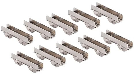 Lot de 10 roues de porte coulissante fendue, 8 mm de large, rouleau de rechange pour porte en verre, tiroir, meubles, poulies de douche