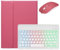 kaidisen Backlit keyboard for iPad Mini 5th Generation / 7.9 mini 4 mini 5 Keyboard Case with Mouse, Detachable Backlight Color Keyboard Case,Dark Pink+White
