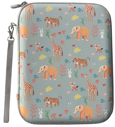 Card Case for Yoto Card Holder Storage Portable Folder with Zipper 80 Pockets Cards Card Binder fit 2.3 * 3.4 inch Mini Audiobook Cards Card Binder Holder with Sleeves for Travel (Blue) (Light Green)