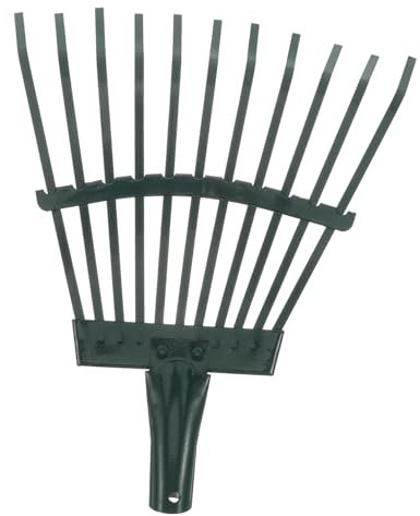 TINEASUR Garden Pine Needle Rake Tragbarer Kunststoff-laubrechen Kohlenstoffstahl Für Effiziente Gartenarbeit Und Laubbeseitigung Zähne Vielseitig Einsetzbar