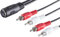 1aTTack.de 3x 0,2m 5 pol DIN Buchse auf 4 Cinchstecker Hochwertiges Audio Adapterkabel Vergossene Stecker Vernickelte Kontakte Perfekt für HiFi Musikanlagen Studio Equipment