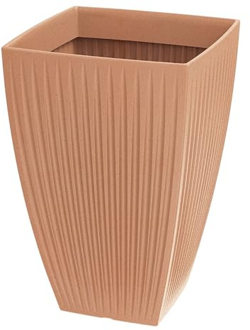 Well Home Maceta de Rotomoldeo Latia Square High Ø40x58 Terracota