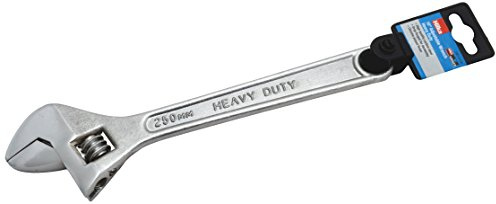 Hilka Tools 18010100 Heavy Duty Adjustable Wrench, Silver, 10-Inch, 250 mm