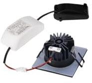 SLV PATTA-I, LED Outdoor Deckeneinbauleuchte, eckig DL IP65 schwarz 1800-3000K