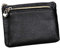 HXT-OAK Portefeuille en Cuir avec Porte-clés Petit Porte-Monnaie Mini Portefeuille Portefeuille à Fermeture éclair en Forme de cœur avec 3 Compartiments pour Billets et Cartes Noir