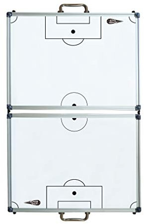 POWERSHOT Taktiktafel - Mit oder ohne Spielfeld 120 x 90 cm - KLAPPBAR - Taktiboard Inkl. Magnete und Filzstift mit Schwamm (120 x 90 cm - Ganzes Spielfeld)