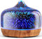 Porseme 500ml Large Glass Scented Oil Diffuser,Handmade 3D Ultrasonic Aromatherapy Humidifiers,Color Changing Cool Mist Essential Oil Diffuser, BPA Free and Waterless Auto-off for Home,Office,Spa