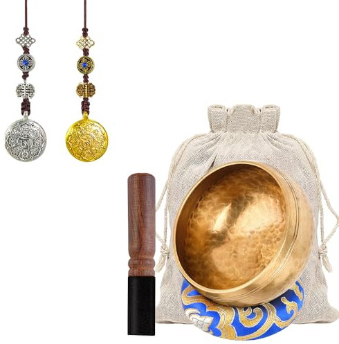 Cuenco Tibetano Pequeño,Cuenco Tibetano Antiguo,Cuenco Tibetano Nepal,Cuenco Tibetano 7 Metales Hecho a Mano,Juego De Cuencos Tibetanos,Cuenco Tibetano