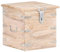 vidaXL Akazienholz Massiv Truhe Abschließbar Aufbewahrungsbox Holzkiste Nachttisch Nachtschrank Schatztruhe Holztruhe Schatzkiste 40x40x40cm