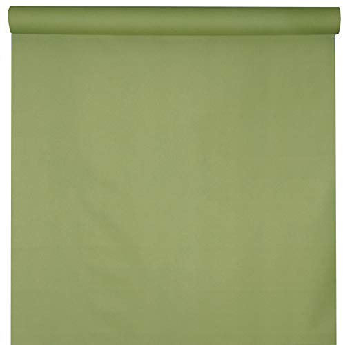 Santex Nappe Papier INTISSÉ Rouleau 65G 10X1.2M Olive