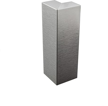 Sockelleiste Edelstahl Fußbodenleisten V2A L250cm 60mm silber gebürstet Ausseneck