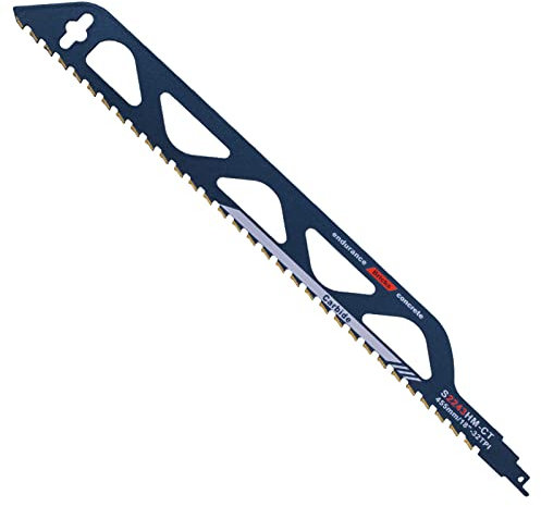 Yeelan Säbelsägeblatt,Stein Sägeblätter Säbelsäge,Hartmetall Sägeblatt Porenbeton Zubehör,Professionelle zum Schneiden von Leichter Stein,Holz,Roter Ziegelstein,Belüfteter Ziegel(455mm,S2243HM)