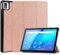 INSOLKIDON Compatible con TCL Tab 10s 9080G 10.1 Inch Tablet Funda Protectora Trasera de Cuero Bumper Protección de Cuerpo Completo Funda Protectora de Cuero (Oro Rosa)