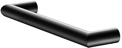 KEUCO Haltegriff, schwarz matt, 32,8cm lang, Belastbarkeit 115 kg, für Badewanne und Dusche, Wandmontage, auch als Wannengriff, Reva Black Selection