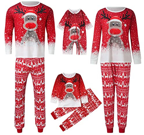Black Friday Angebote 2022: Familien Weihnachtspyjama Set Baumwolle Weihnachts Pyjama Couple Set Weihnachtspyjama Paare Große Größe Adventskalender 2022 Weihnachtspyjama