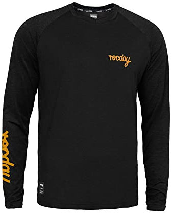 Rocday MTB Jersey EVO Race Langarm für Bike, Downhill, Enduro, Freeride (as3, Alpha, xx_l, Regular, Regular, Schwartz–braun)