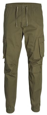 JACK & JONES Jpstkane Jjnoah Cuffed Jogger Ana Noos Pantalon de Jogging, Vert Olive, M Hommes