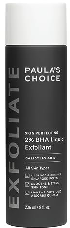 Paula's Choice SKIN PERFECTING 2% BHA Liquid Peeling - Gesichtspeeling mit Salicylsäure - Bekämpft Unreine Haut & Mitesser - Verkleinert Poren Sichtbar - Mischhaut, Fettige & Akne Haut - 236 ml