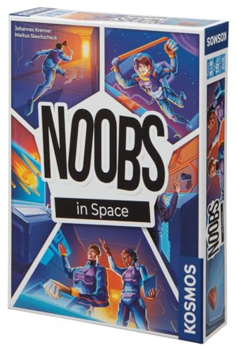 Thames & Kosmos Noobs in Space, Cooperative Card Game, Family Games for Game Night, Games for Adults and Kids, For 3 to 5 Players, Age 10+, Black