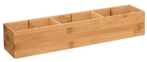 5 five simply smart Organiseur modulable 3 bacs 38x8cm Tidy Smart Bambou