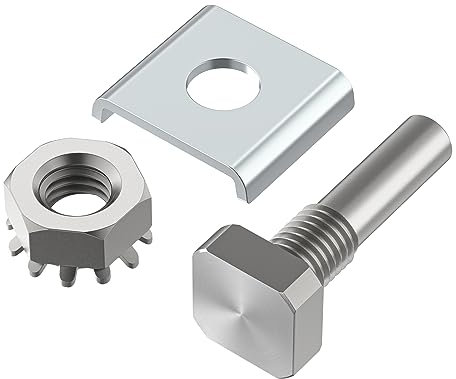 Pivot de porte de douche avec écrou hexagonal et rondelle - Pivot de rechange en acier inoxydable pour portes de douche pivotantes