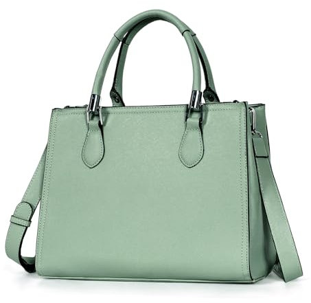 TAN.TOMI Handtasche Damen, Henkeltaschen mit großem Fassungsvermögen, Modische Schultertasche Multikompartiment und Multifunktional Elegante Handbags mit Abnehmbarem Schulterriemen, Hellmint